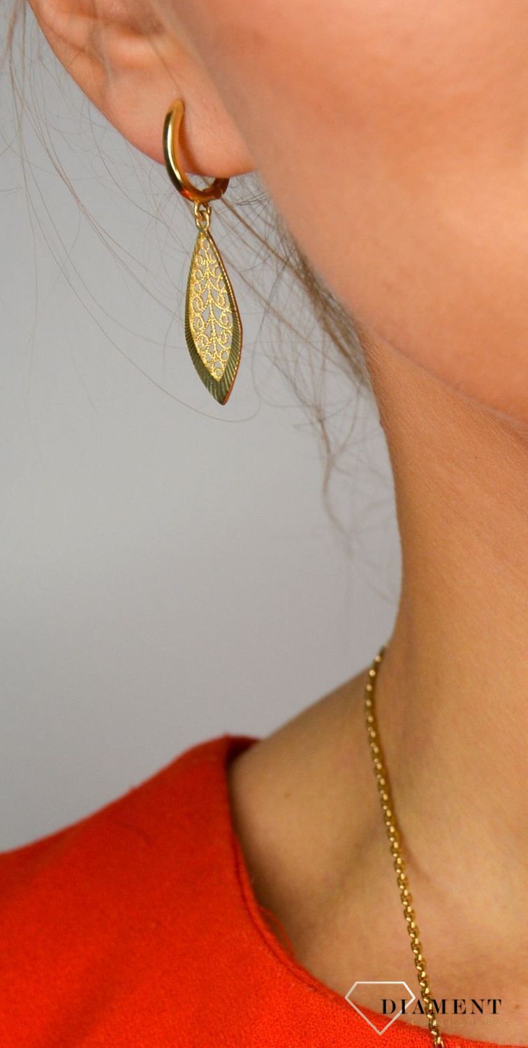 Złote kolczyki 585 ażurowe łezki OPK000000-287.jpg