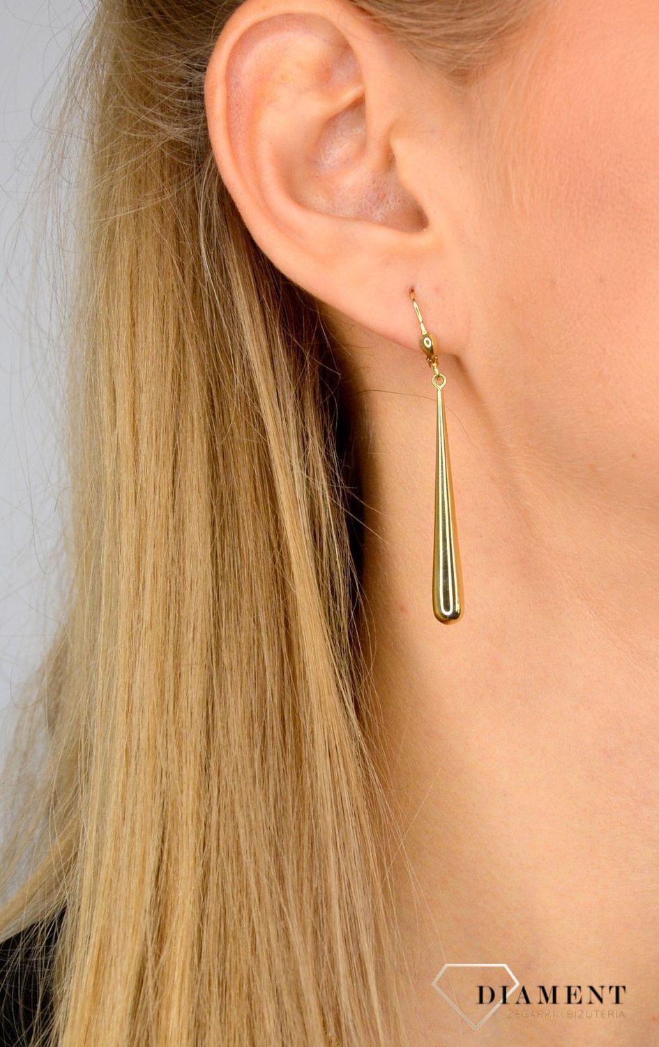Złote kolczyki 585 gładkie długie sople OPK000000-300.jpg