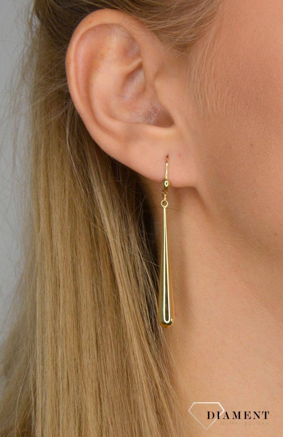 Złote kolczyki 585 gładkie długie sople OPK000000-300.jpg