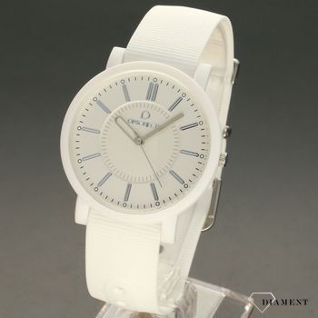 Zegarek damski OPS! OPSOPH-10 to idealny pomysł na prezent dla dziewczynki. Zegarek damski w białym kolorzec (2).jpg