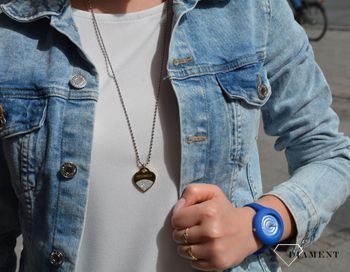 Stylowy zegarek damski w niepowtarzalnym niebieskim kolorze to idealna ozdoba na lato. Piękny zegarek damski idealny na prezent. Darmowa wysyłka! Grawer gratis!x (1).JPG