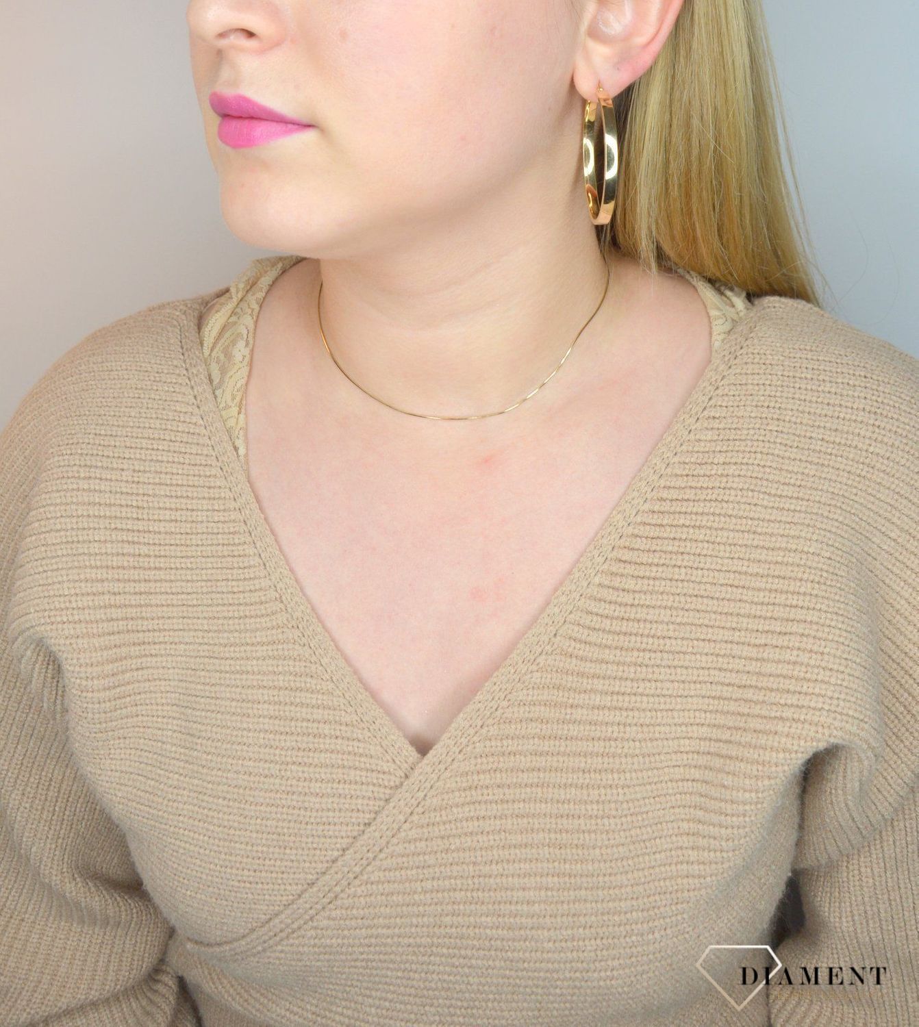 Srebrne pozłacane kolczyki koła 4,5 cm ORRM15407079.jpg