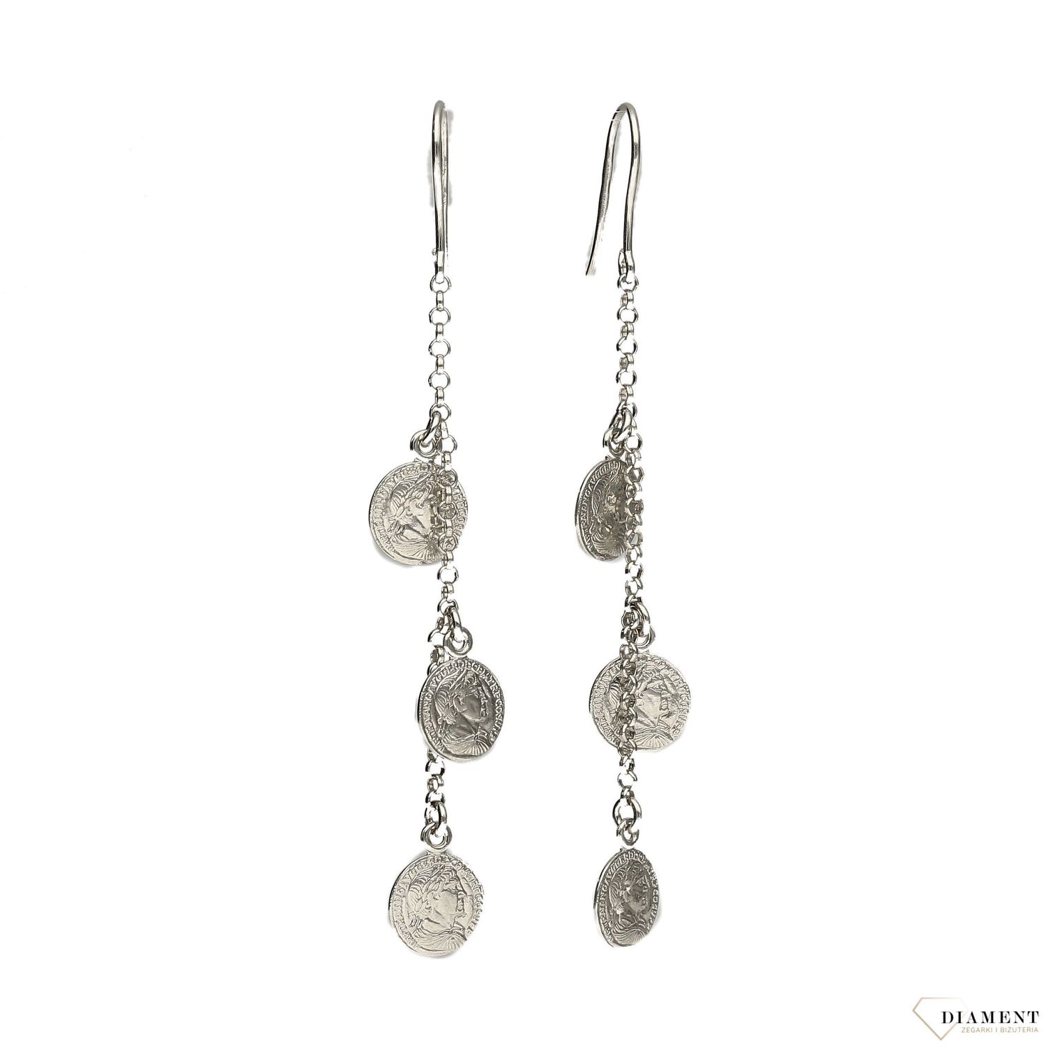 Kolczyki srebrne wiszące DALL'ACQUA FAVORE DENARO ORRM22922.jpg