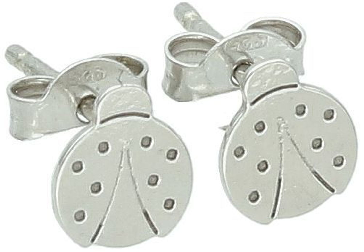 Srebrne kolczyki dziecięce biedronki – kolczyki z motywem zwierzęcym, srebro 925.jpg