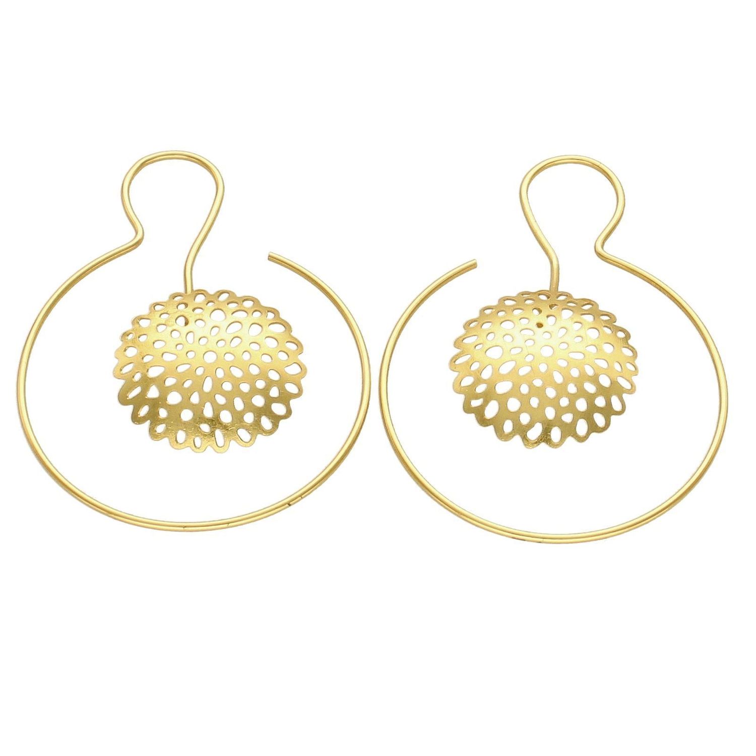 Kolczyki Karpiński w kolorze złotym  P14713Au.jpg