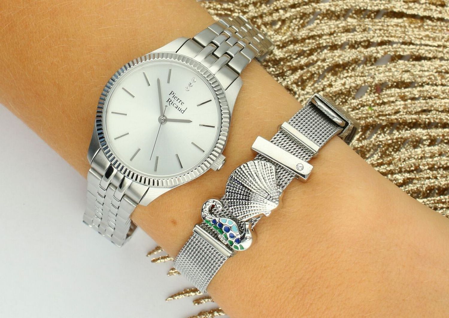 Zegarek damski Pierre Ricaud P21018.5113Q z linii Classic Analog – prosty i elegancki model z mechanizmem Citizen Miyota 2035, stalową kopertą i bransoletą, często sprzedawany w zestawie.1.jpg