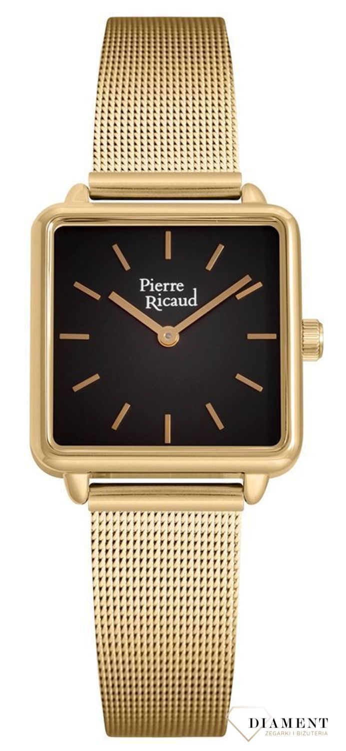 Zegarek damski Pierre Ricaud 'kwadratowa czerń' P21064.1114Q.jpg