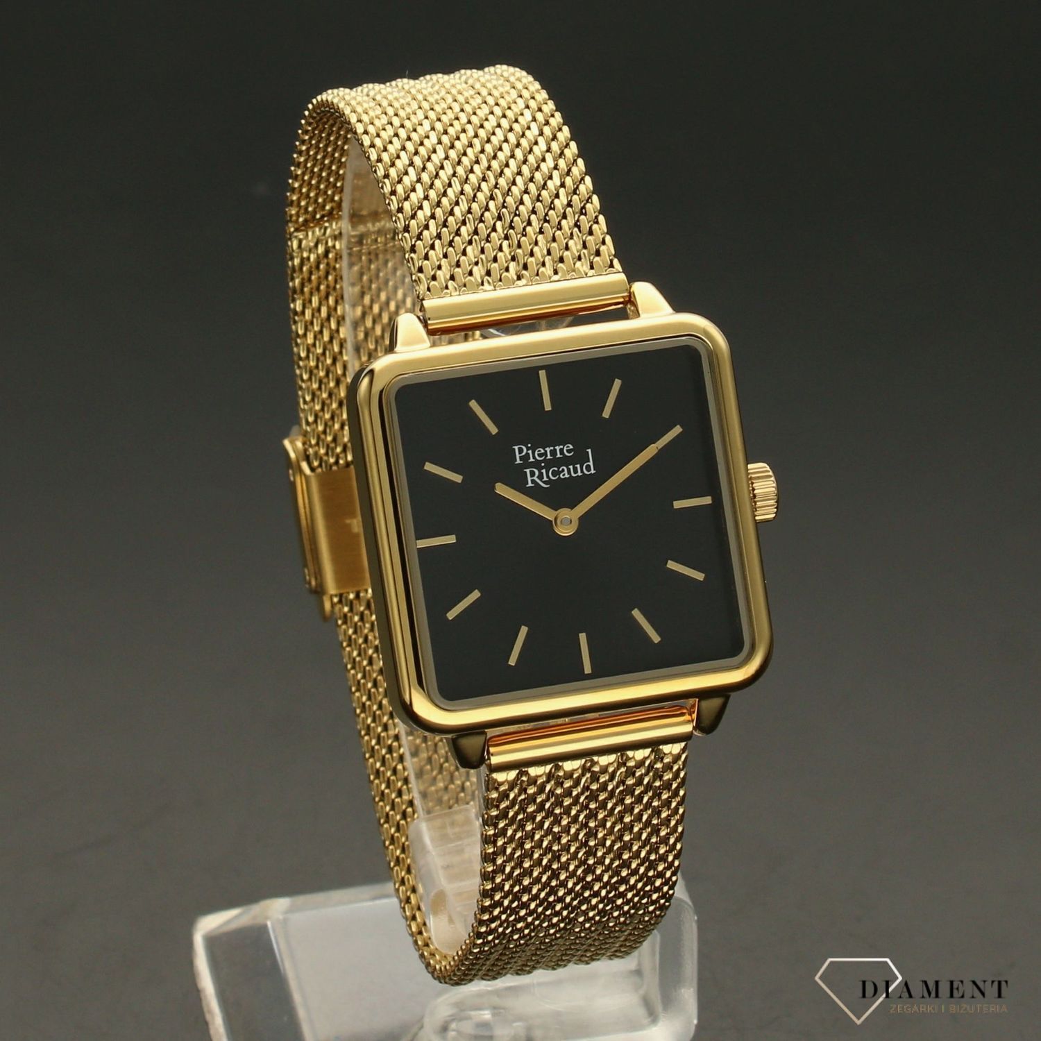 Zegarek damski Pierre Ricaud 'kwadratowa czerń' P21064.1114Q.jpg