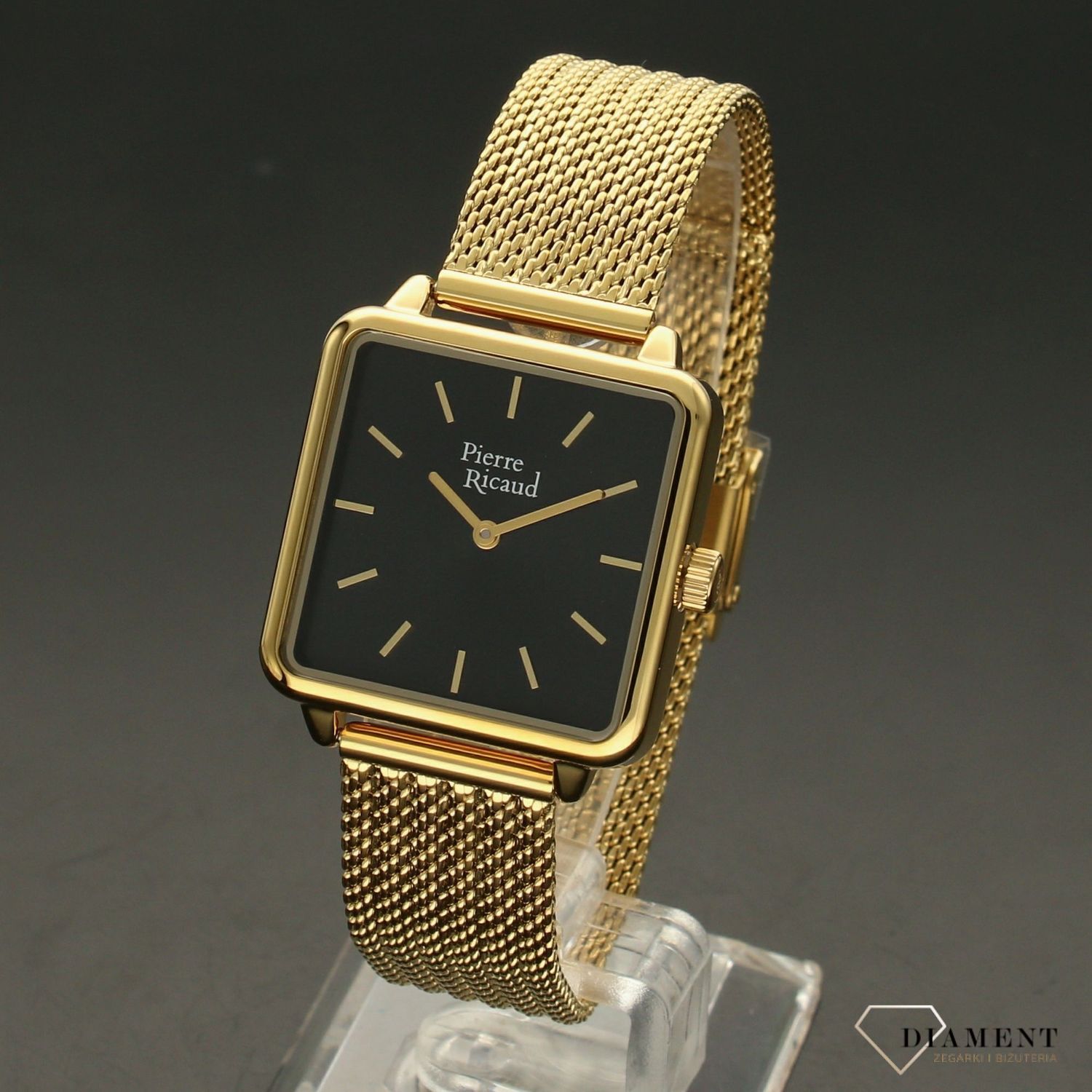 Zegarek damski Pierre Ricaud 'kwadratowa czerń' P21064.1114Q.jpg