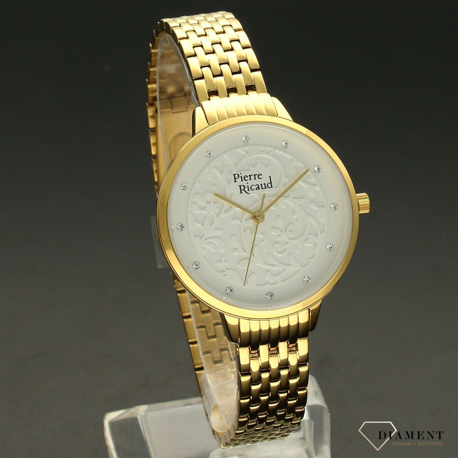 Zegarek damski Pierre Ricaud 'wzorzysta tarcza' P21065.1143Q.jpg