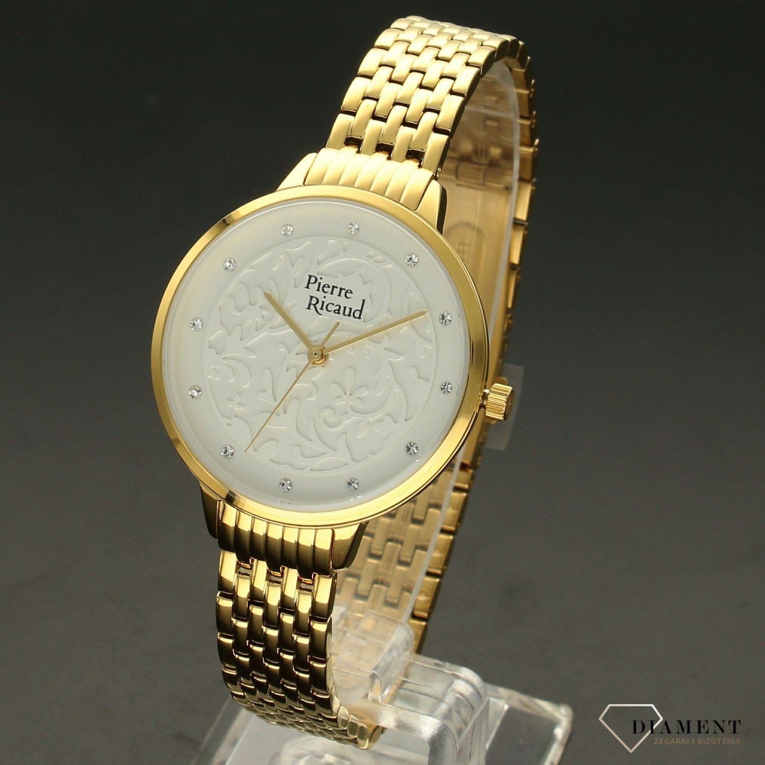 Zegarek damski Pierre Ricaud 'wzorzysta tarcza' P21065.1143Q.jpg