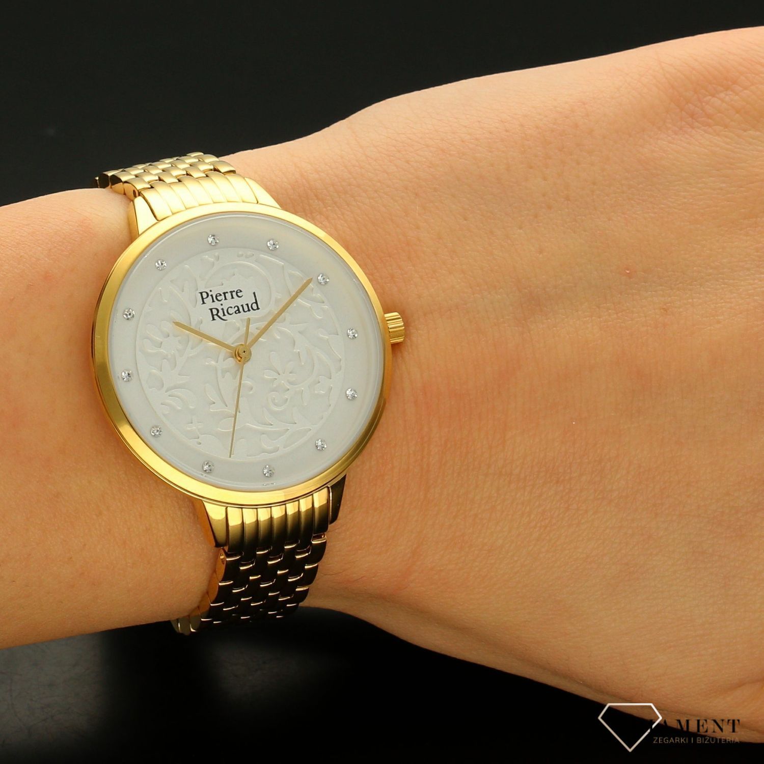 Zegarek damski Pierre Ricaud 'wzorzysta tarcza' P21065.1143Q.jpg