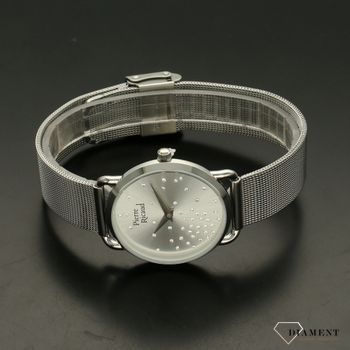 Zegarek damski na srebrnej bransolecie z kryształkami na tarczy P21066 (3).jpg