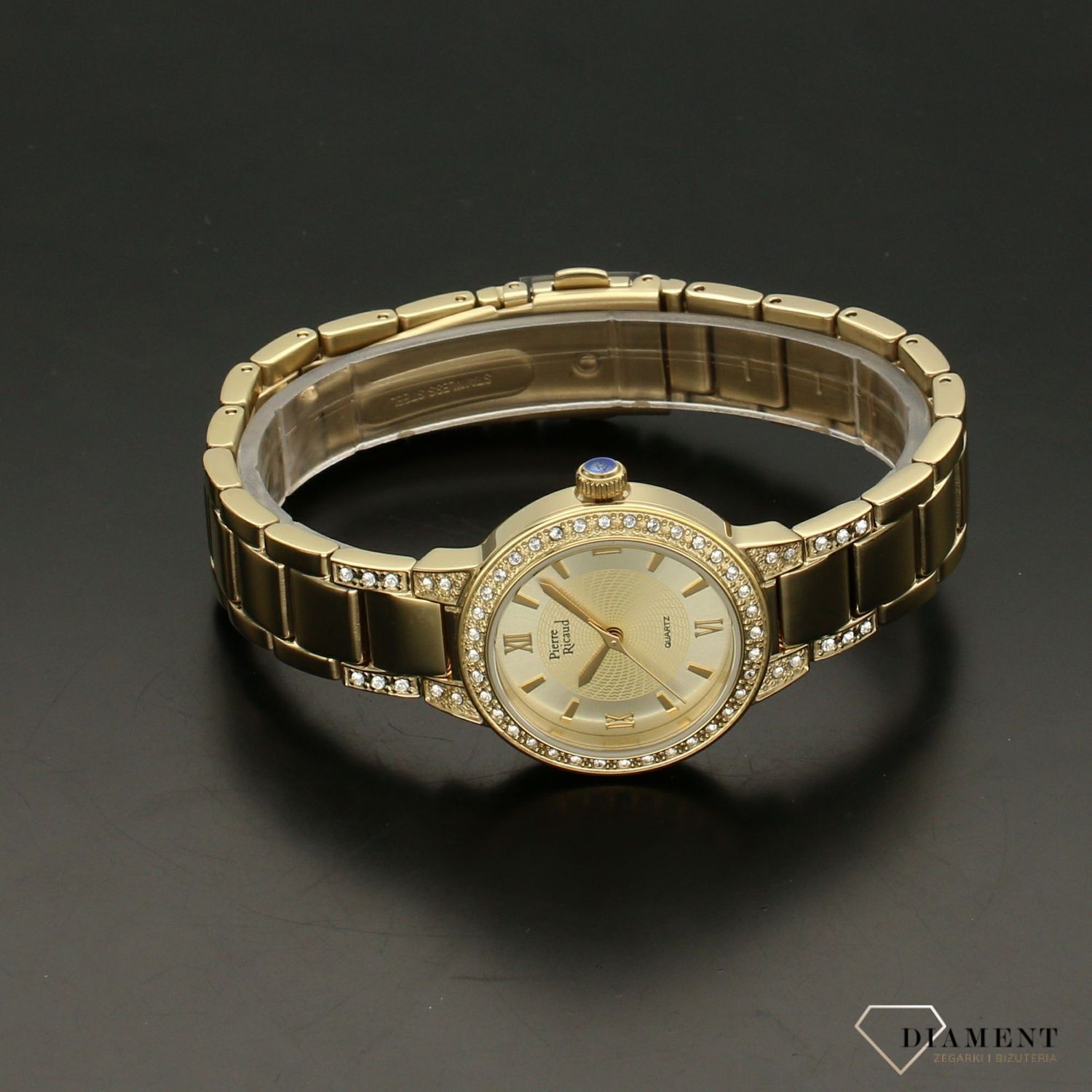 zeagrek damski złoty Pierre Ricuad P21074.1161QZ.jpg