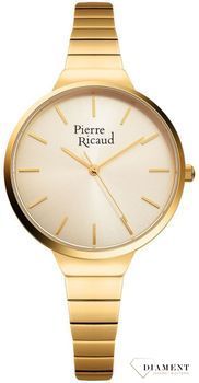 Zegarek damski Pierre Ricaud 'złota tarcza' P21094.111SQ.jpg