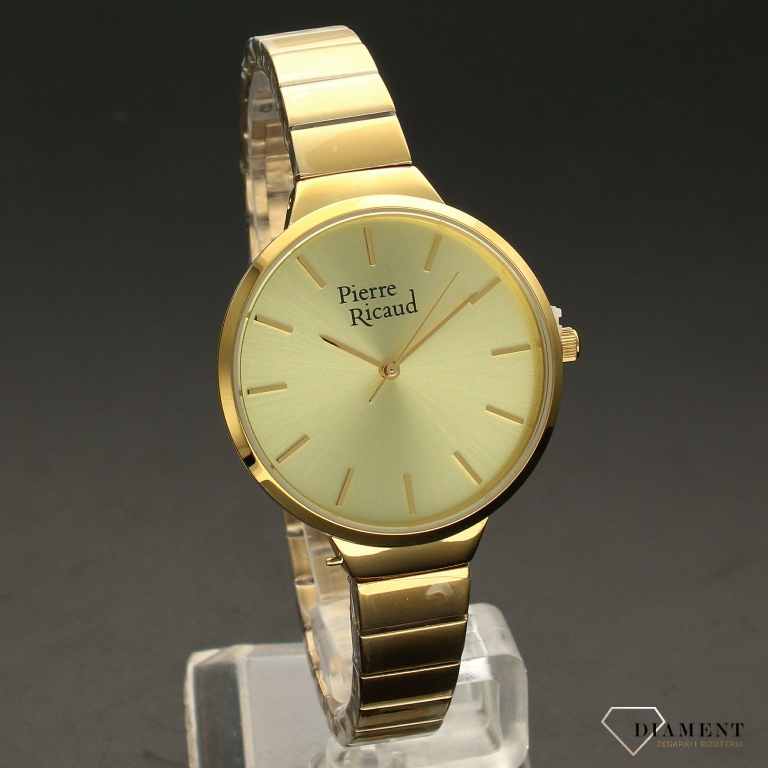 Zegarek damski Pierre Ricaud 'złota tarcza' P21094.111SQ.jpg
