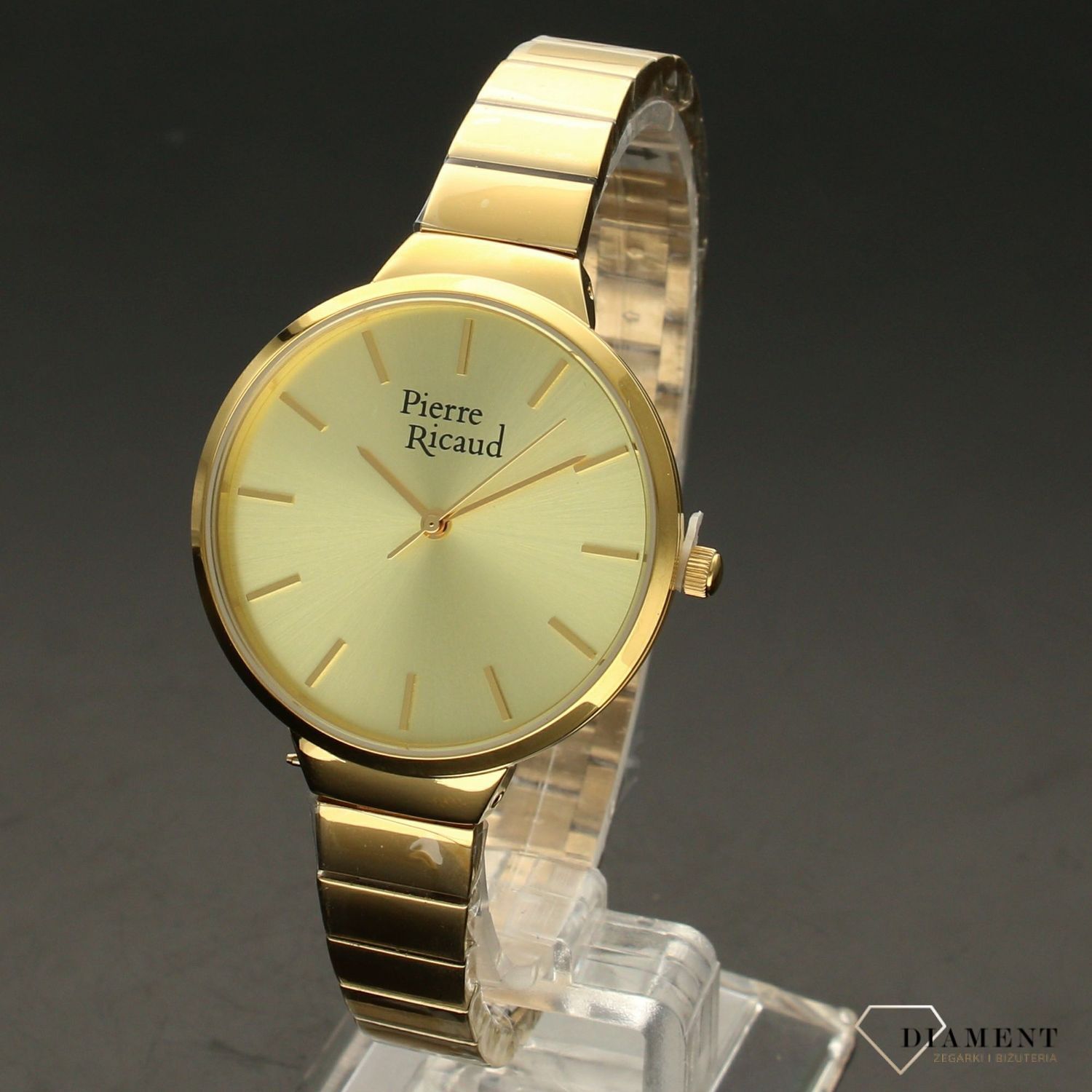 Zegarek damski Pierre Ricaud 'złota tarcza' P21094.111SQ.jpg