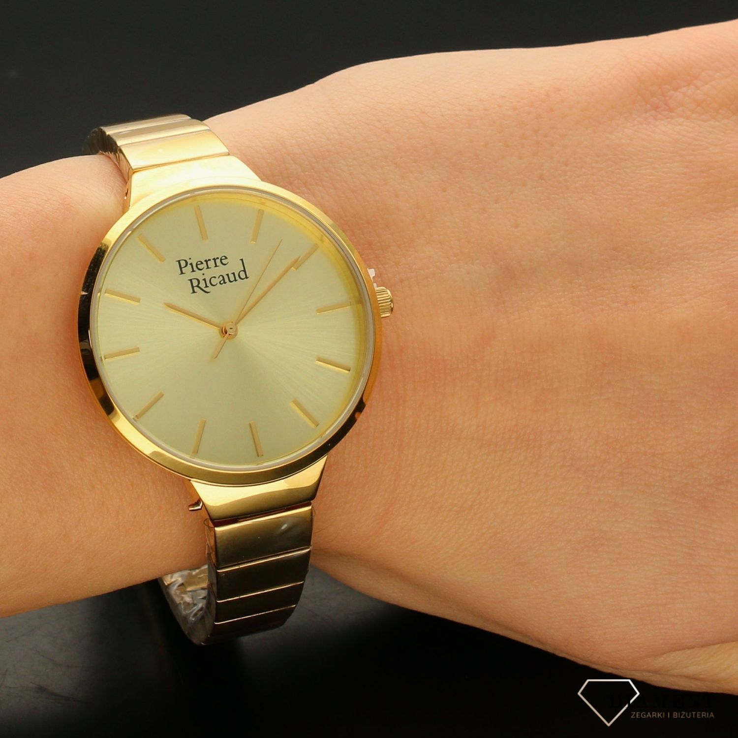 Zegarek damski Pierre Ricaud 'złota tarcza' P21094.111SQ.jpg