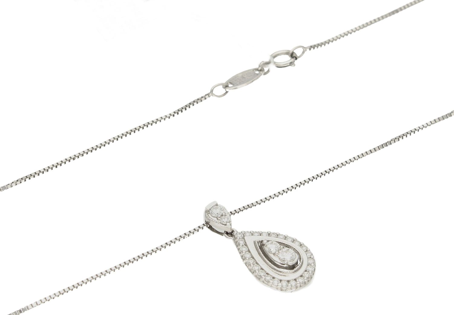 Złoty naszyjnik damski z białego złota z diamentami P2198W33C (1).jpg