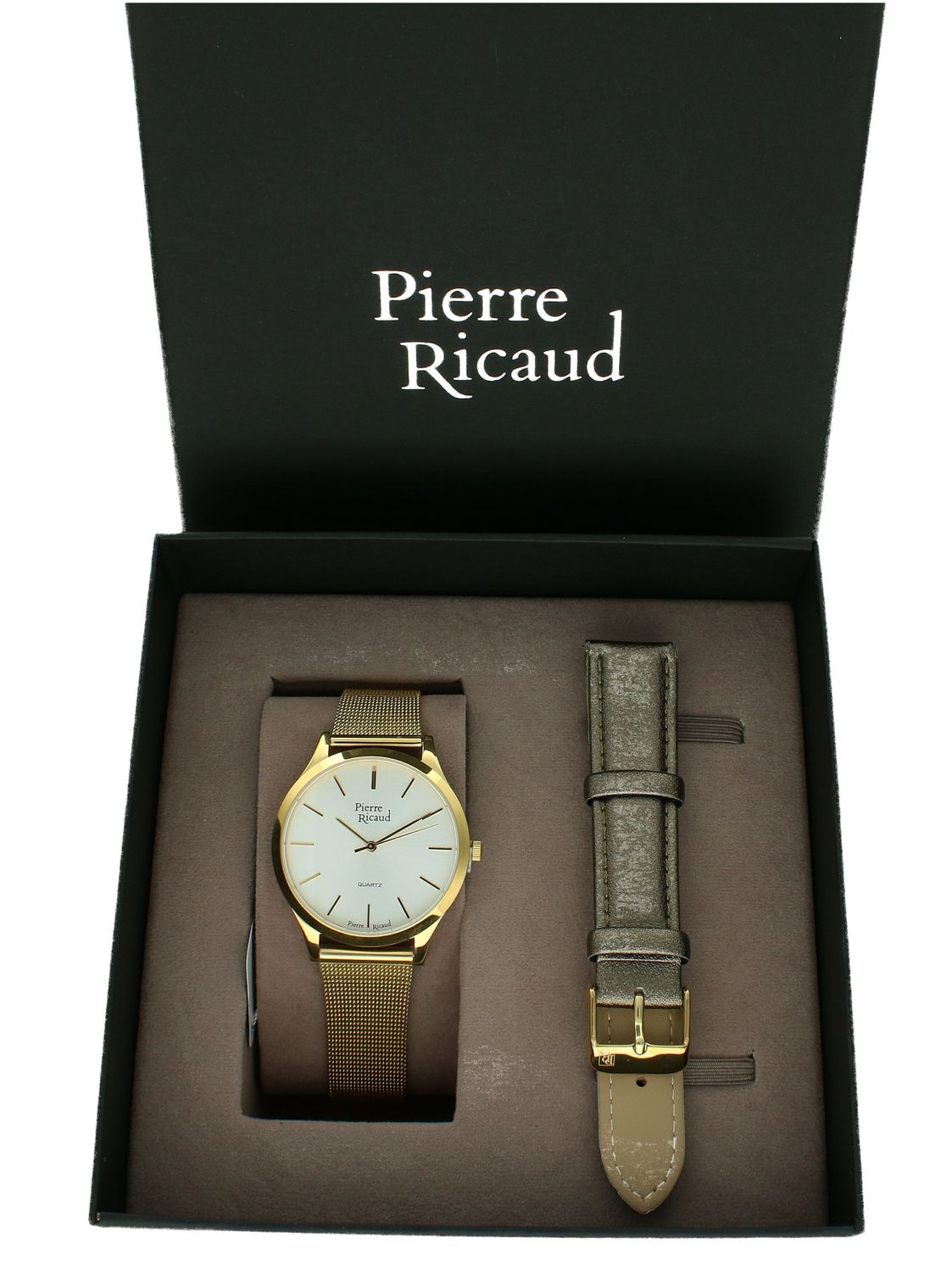 Zegarek damski Pierre Ricaud P22000.1113Q zestaw z dodatkowym paskiem. Zegarek damski Pierre Ricaud. Zegarek w zestawie prezentowym. Zegarek damski na prezent. Zestaw prezentowy z zegarkiem Pierre Ricaud dla kobiety.  (2).jpg