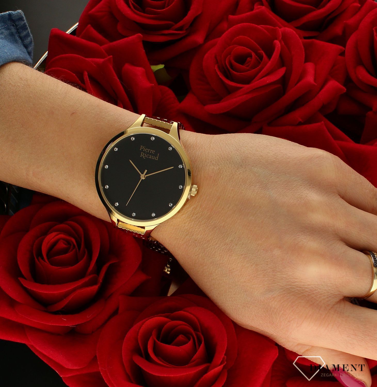 Zegarek damski na złotej bransolecie Pierre Ricaud P22002.1144Q.webp