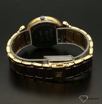 Zegarek damski na złotej bransolecie Pierre Ricaud P22007.1163FZ. Zegarek damski na złotej bransolecie Pierre Ricaud wyposażony jest w kwarcowy mechanizm, zasilany za pomocą baterii. Zegarek damski idealny na prezent. Modowy  (1).jpg