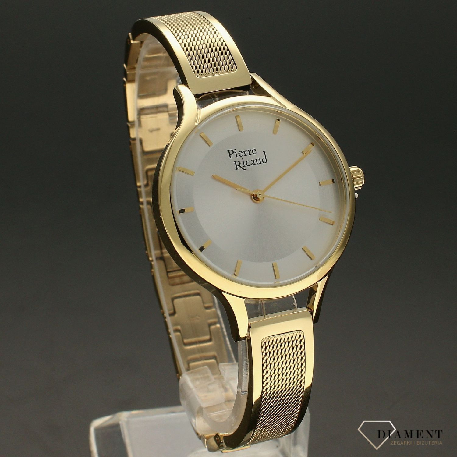 Zegarek damski na złotej bransolecie Pierre Ricaud P22028.1113Q.jpg