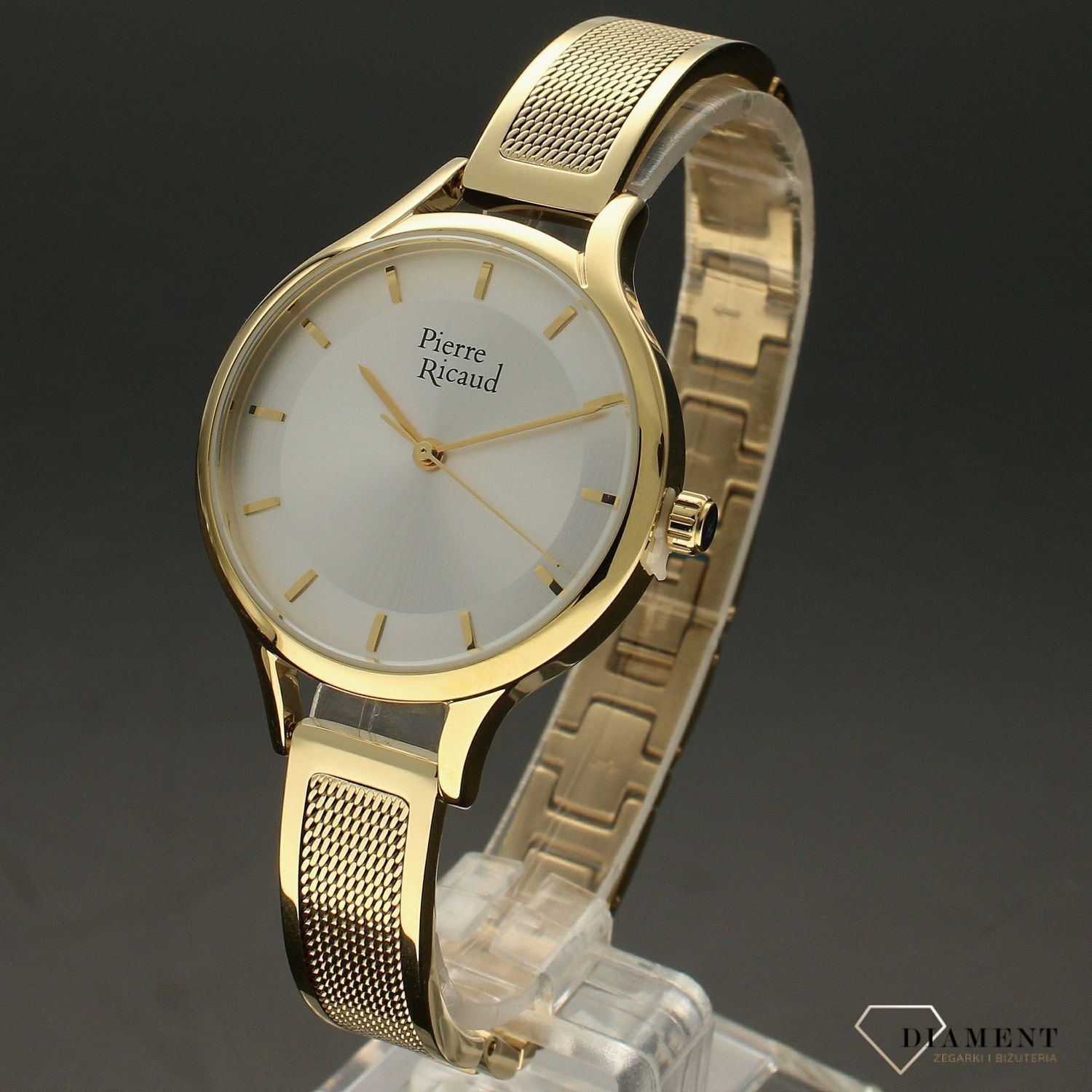 Zegarek damski na złotej bransolecie Pierre Ricaud P22028.1113Q.jpg