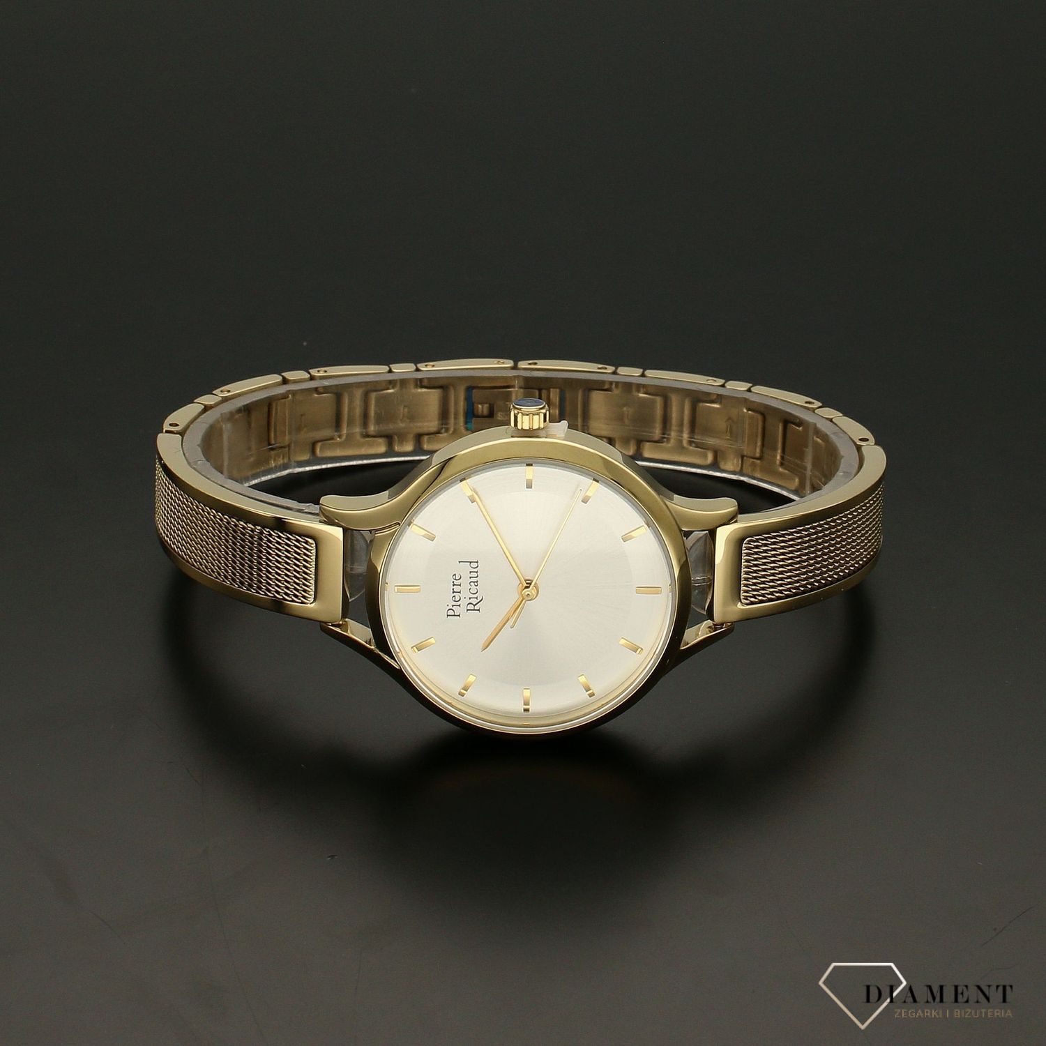 Zegarek damski na złotej bransolecie Pierre Ricaud P22028.1113Q.jpg