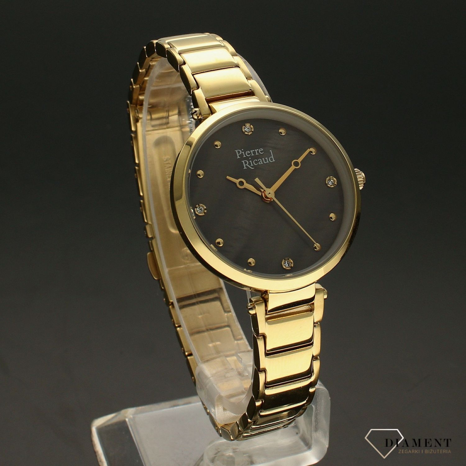 Zegarek damski na złotej bransolecie Pierre Ricaud P22029.1147Q.jpg