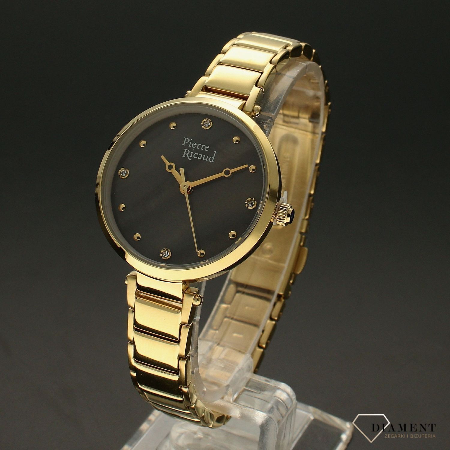 Zegarek damski na złotej bransolecie Pierre Ricaud P22029.1147Q.jpg