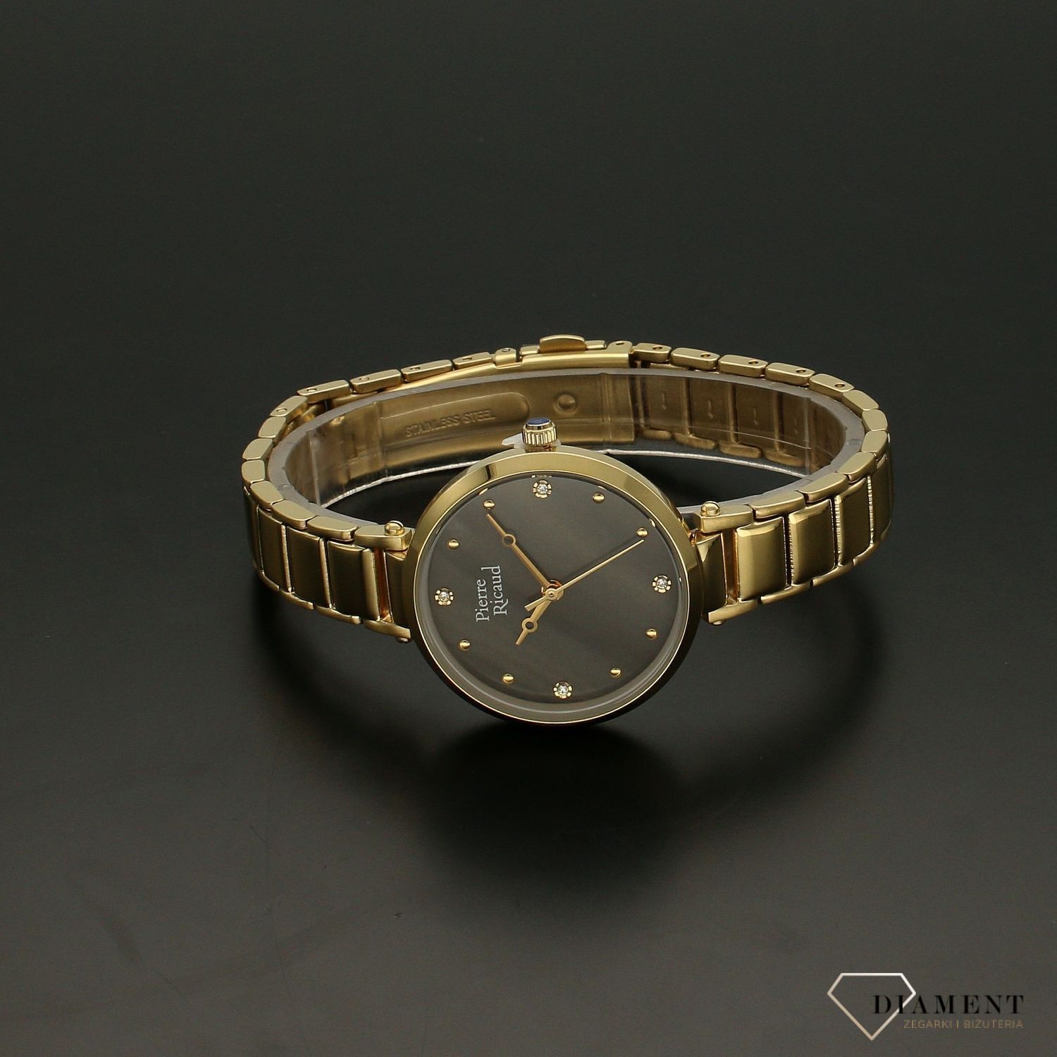 Zegarek damski na złotej bransolecie Pierre Ricaud P22029.1147Q.jpg