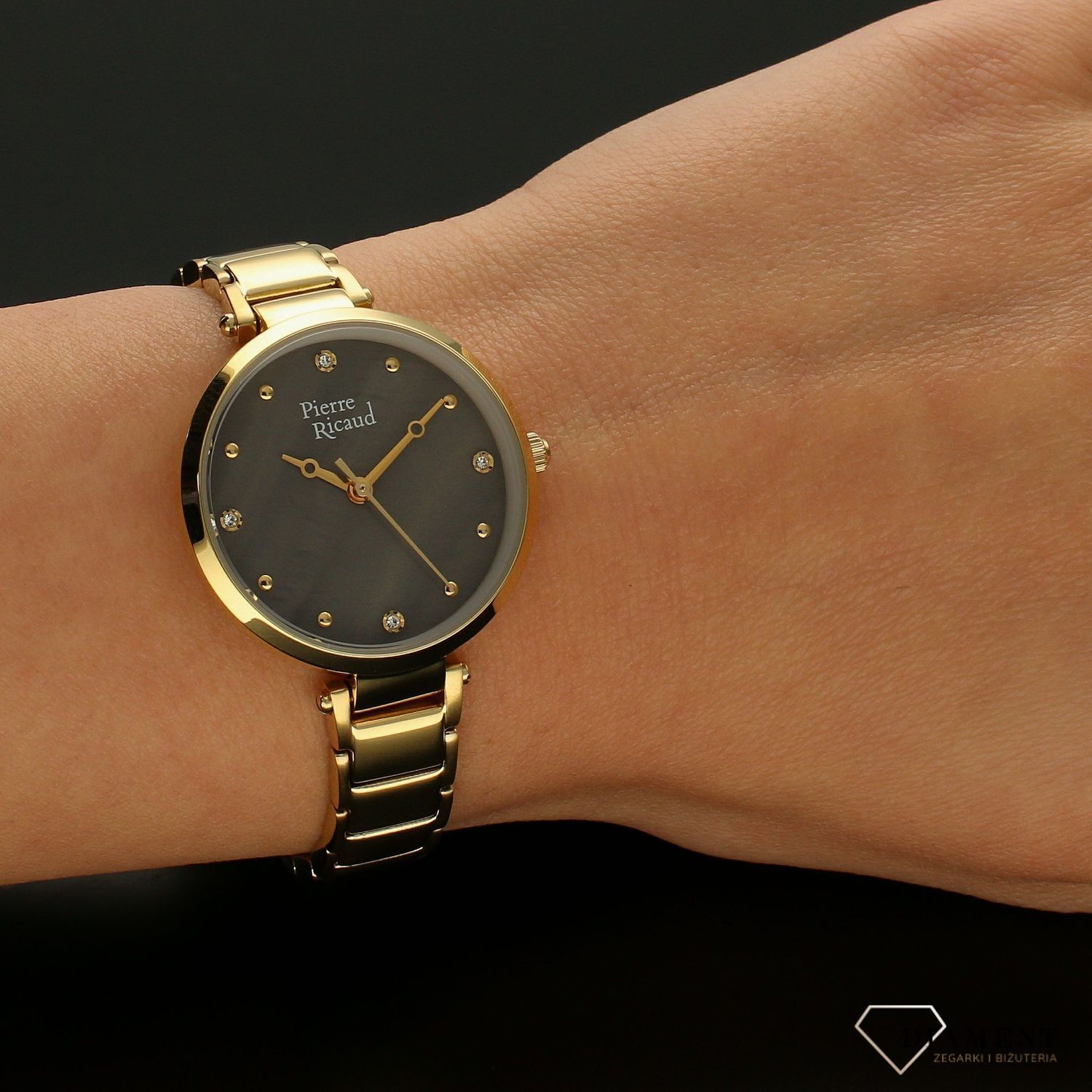 Zegarek damski na złotej bransolecie Pierre Ricaud P22029.1147Q.jpg