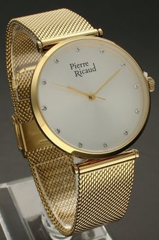 Zegarek damski Pierre Ricaud P22035.1143Q. Zegarek damski na złotej bransolecie. Zegarek Pierre Ricaud (1).jpg