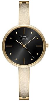 Zegarek Damski Pierre Ricaud P22037.1194Q Biżuteryjny Złoty Brokat Cyrkonie.jpg
