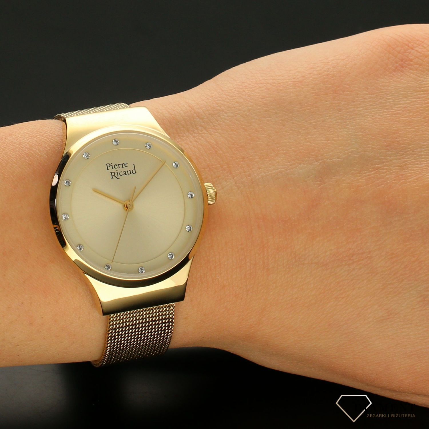 złoty zegarek damski Pierre Ricaud P22038.1141Q złoty.jpg