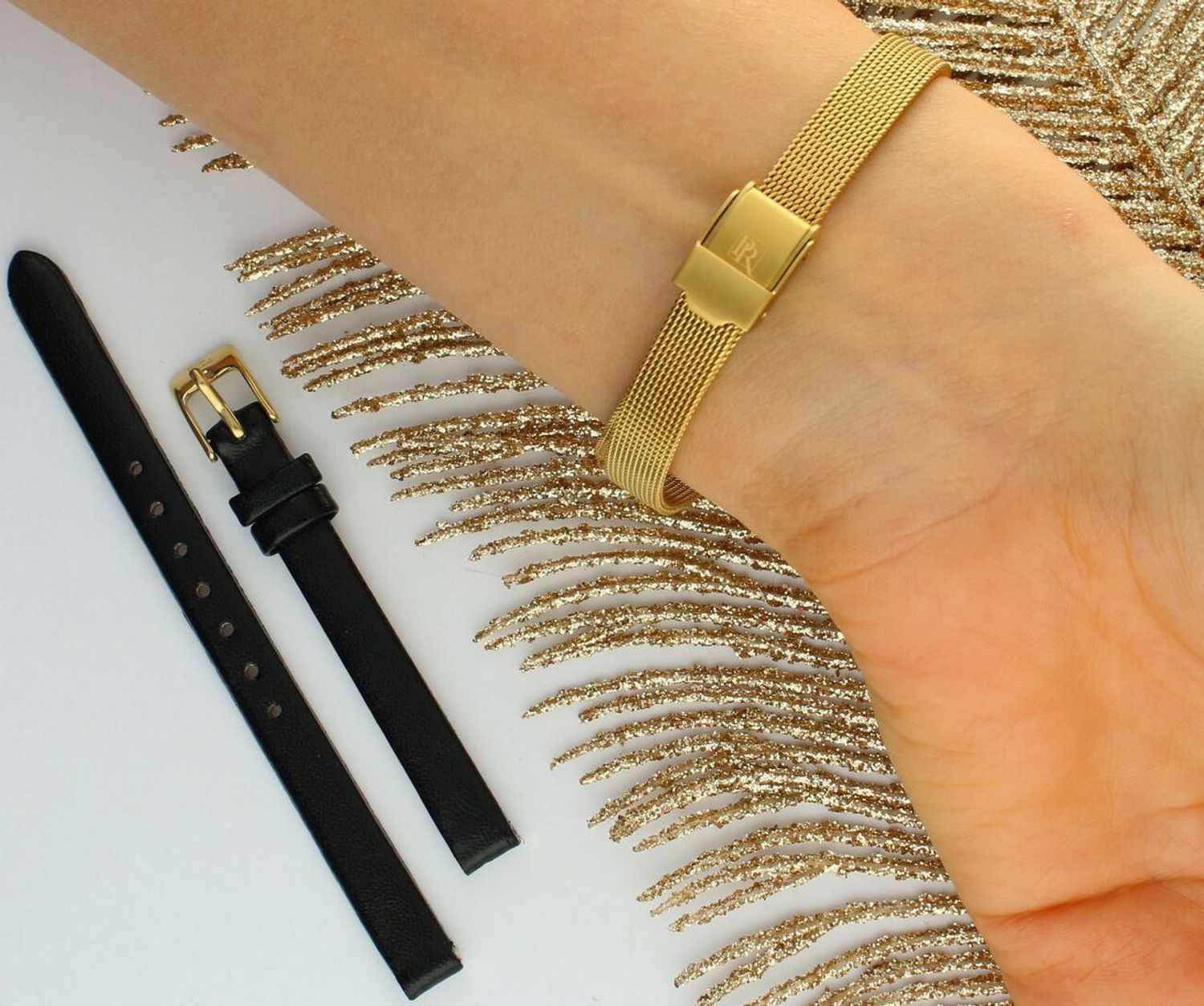 Zegarek damski Pierre Ricaud P22039.1144Q-SET – elegancki model z mechanizmem kwarcowym, czarną tarczą, złotą kopertą i paskiem ze skóry naturalnej. Idealny na co dzień i jako prezent.15.jpg