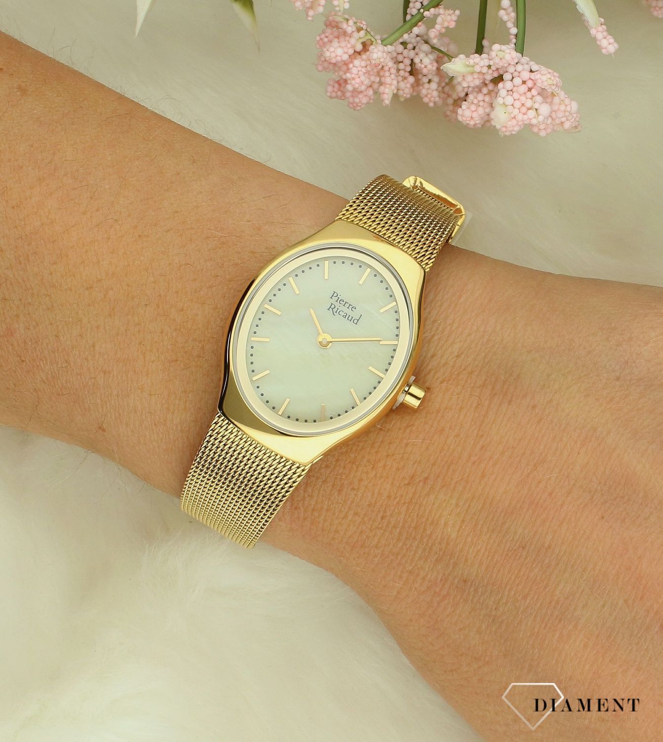 Zegarek damski Pierre Ricaud Classic owalny z masą perłową P22049.1115Q.jpg