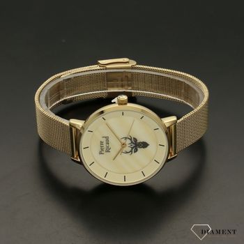 Zegarek damski pozłacany na bransolecie z jeleniem P22056 (3).jpg