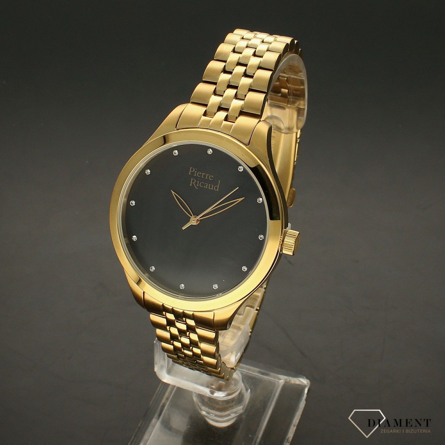 Zegarek damski Pierre Ricaud P22063.114EQ wyposażony jest w kwarcowy mechanizm, zasilany za pomocą baterii. Posiada bardzo wysoką dokładność mierzenia czasu.webp