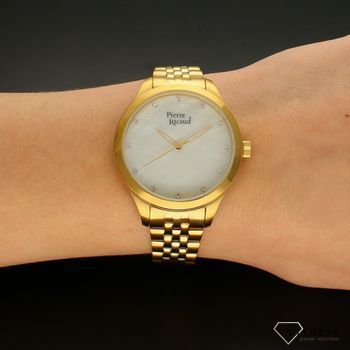 Zegarek damski Pierre Ricaud PP22063.114FQ na złotej bransolecie wykonany ze stali szlachetnej z mechanizmem kwarcowym, zasilanym za pomocą baterii. Posiada bardzo wysoką dokładność mierzenia czasu (6).jpg