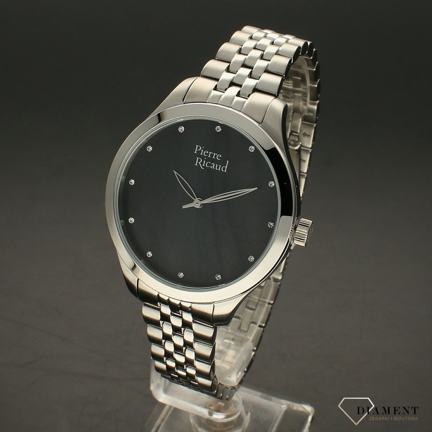 Zegarek damski Pierre Ricaud P22063.514EQ wyposażony jest w kwarcowy mechanizm, zasilany za pomocą baterii. Posiada bardzo wysoką dokładność mierzenia czasu..webp
