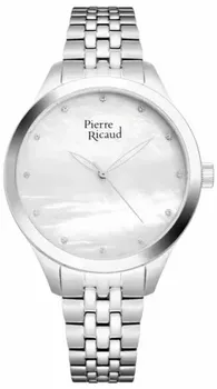  Zegarek damski Pierre Ricaud P22063.514FQ wyposażony jest w kwarcowy mechanizm, zasilany za pomocą baterii. Posiada bardzo wysoką dokładność mierzenia czasu.webp