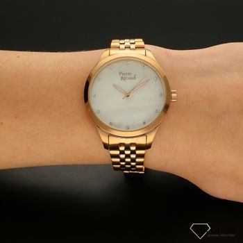 Zegarek damski Pierre Ricaud P22063.R14FQ na złotej bransolecie wykonany ze stali szlachetnej z mechanizmem kwarcowym, zasilanym za pomocą baterii (1).jpg