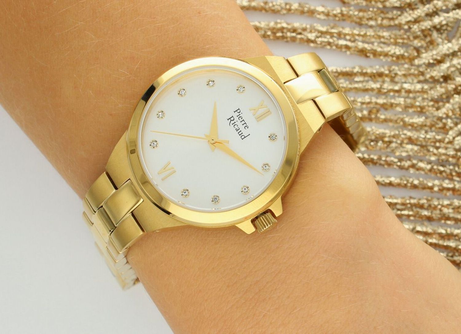 Zegarek damski Pierre Ricaud P22065.1183Q – elegancki i kobiecy model z mechanizmem Citizen Miyota 2035, stalową bransoletą i błyszczącymi cyrkoniami. Idealny dodatek na co dzień i na specjalne1.jpg