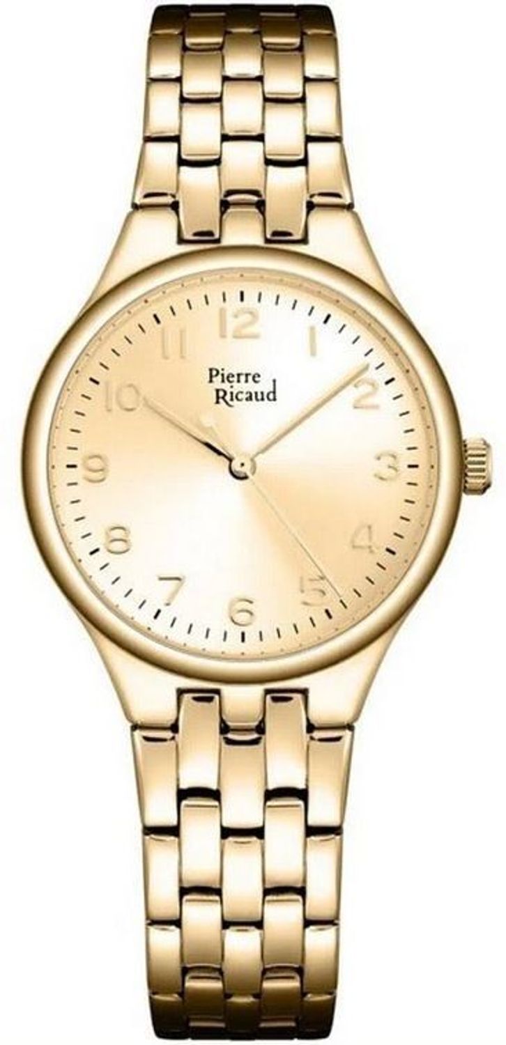 Zegarek Damski Pierre Ricaud Classic P22087.1121Q Złoty Stalowy Grawer.jpg