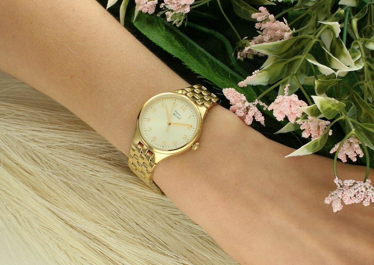 Zegarek Damski Pierre Ricaud Classic P22087.1121Q Złoty Stalowy Grawer.jpg