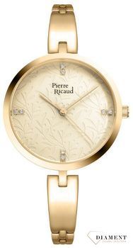 Zegarek damski Pierre Ricaud 'złota, ozdobna tarcza' P22106.1141Q.jpg