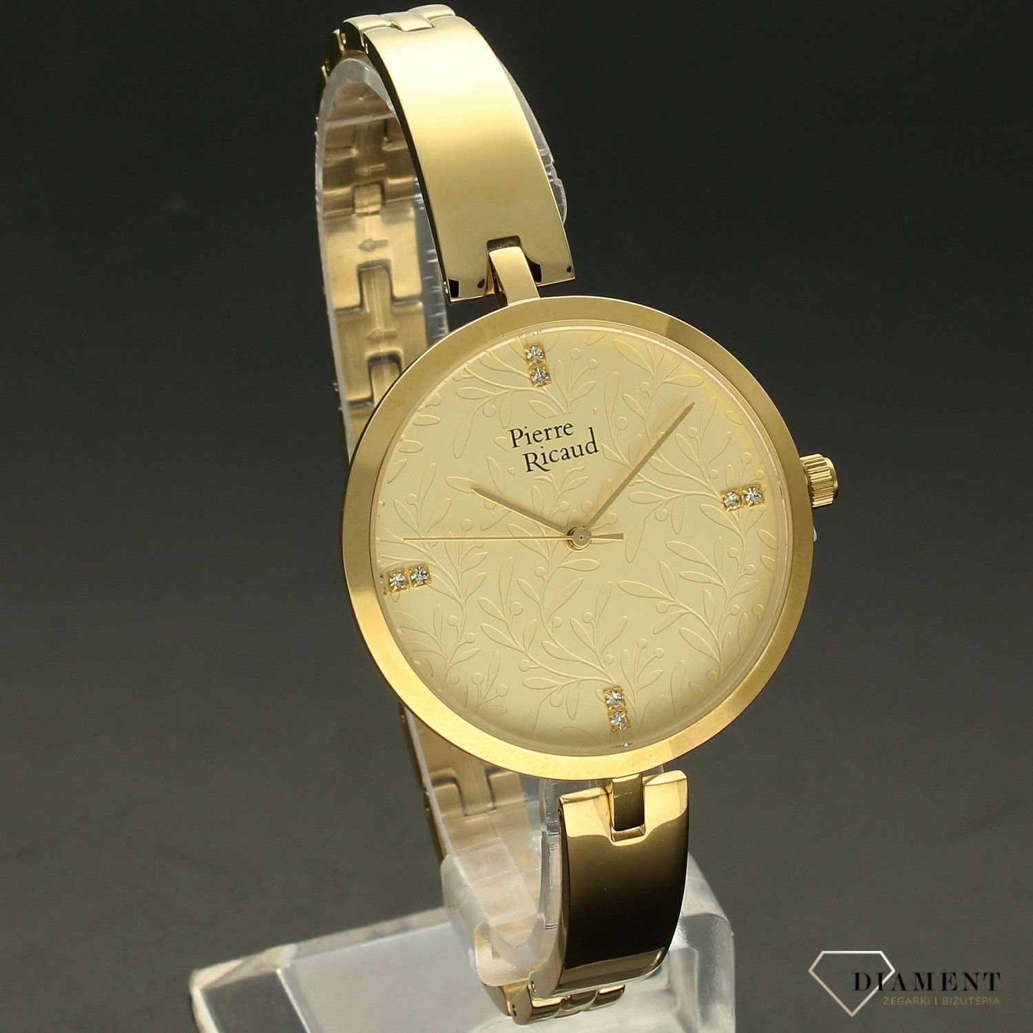Zegarek damski Pierre Ricaud 'złota, ozdobna tarcza' P22106.1141Q.jpg