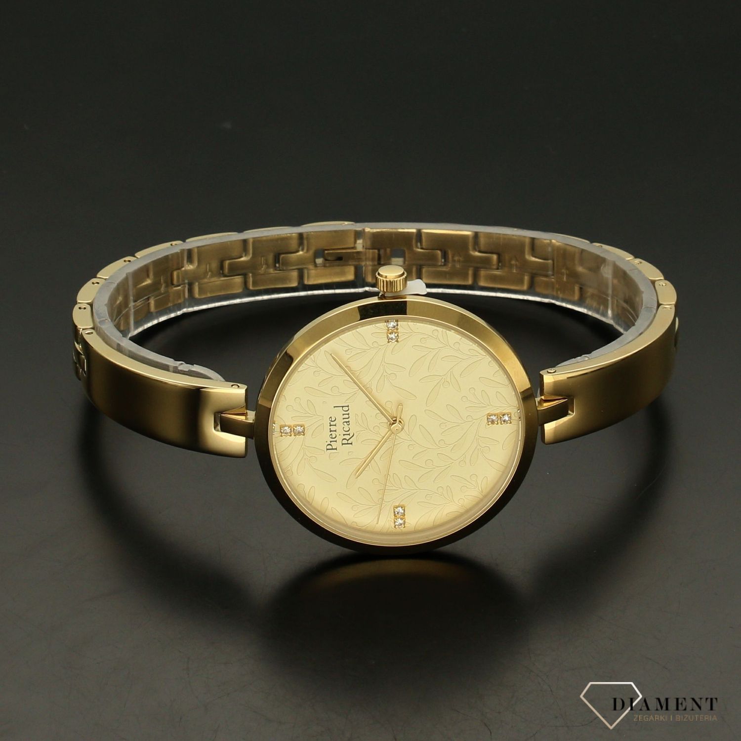 Zegarek damski Pierre Ricaud 'złota, ozdobna tarcza' P22106.1141Q.jpg